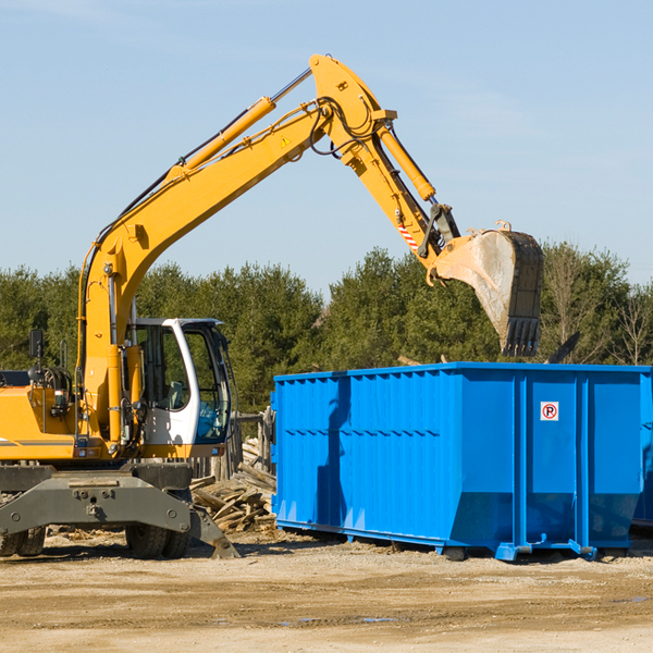 what size residential dumpster rentals are available in Claremont VA